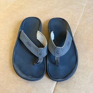OluKai Navy and Charcoal Sandals